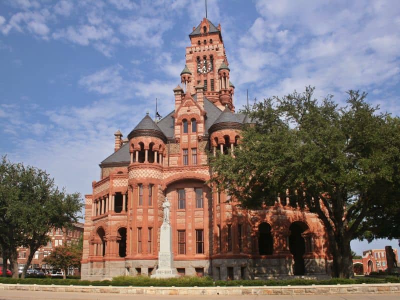 Famous Ellis County Courthouse Waxahachie TX